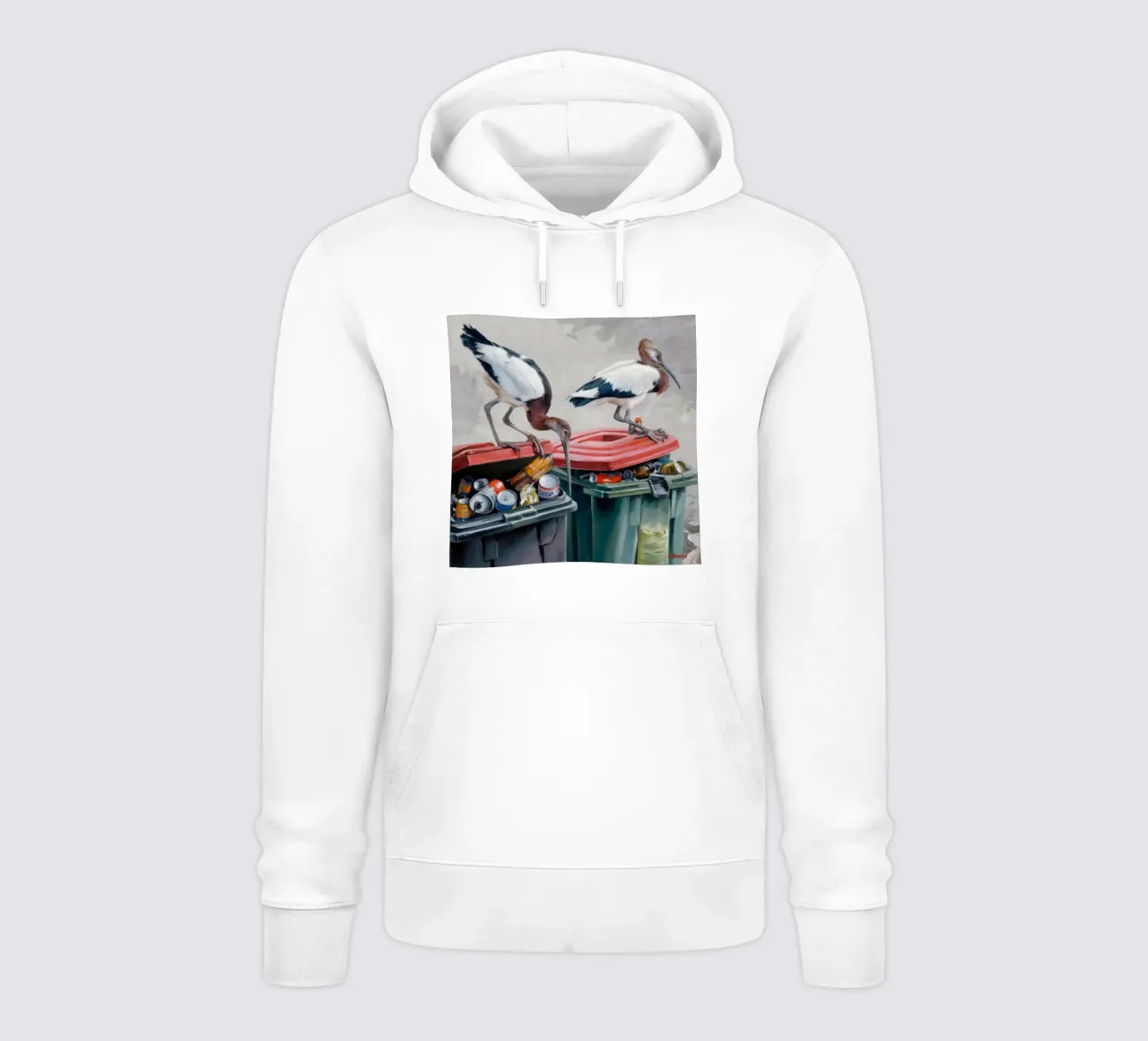 Ouverture urbana Ibis felpa con cappuccio da Opal Strokes