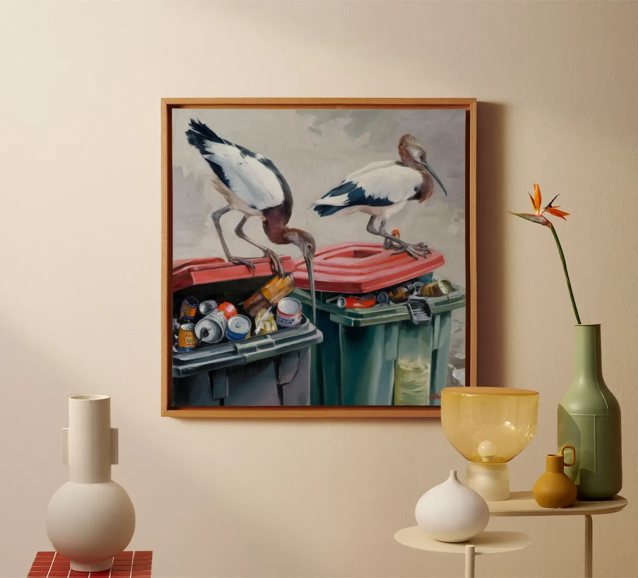 Ouverture urbana Ibis tela con Cornice a cassetta da Opal Strokes
