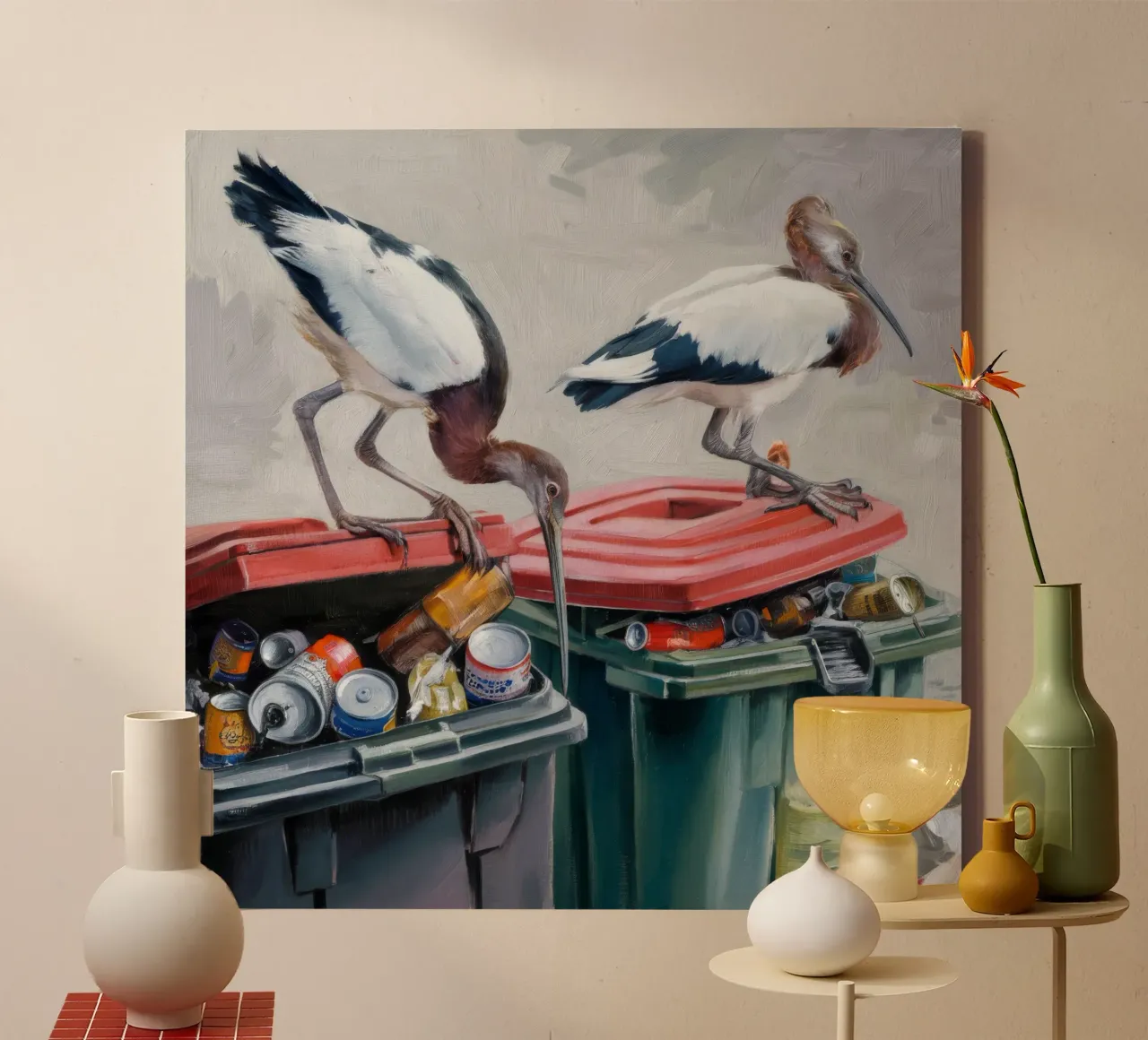 Ouverture urbana Ibis tela con Cornice a cassetta da Opal Strokes