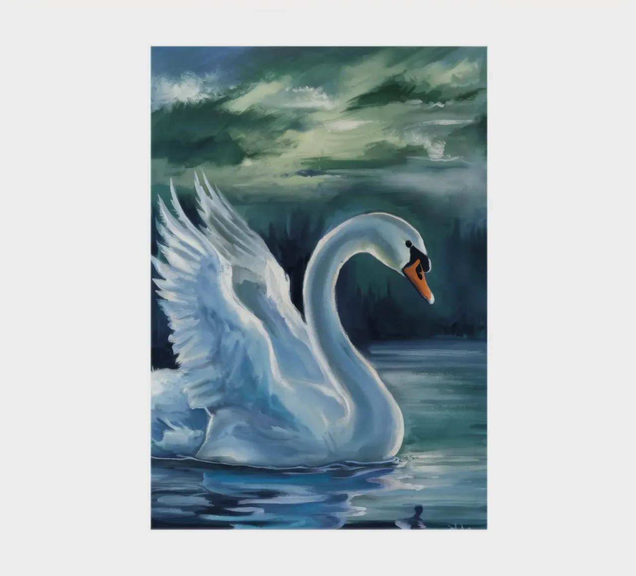 Azure Swan Dreams notebook by Dream Spectrum