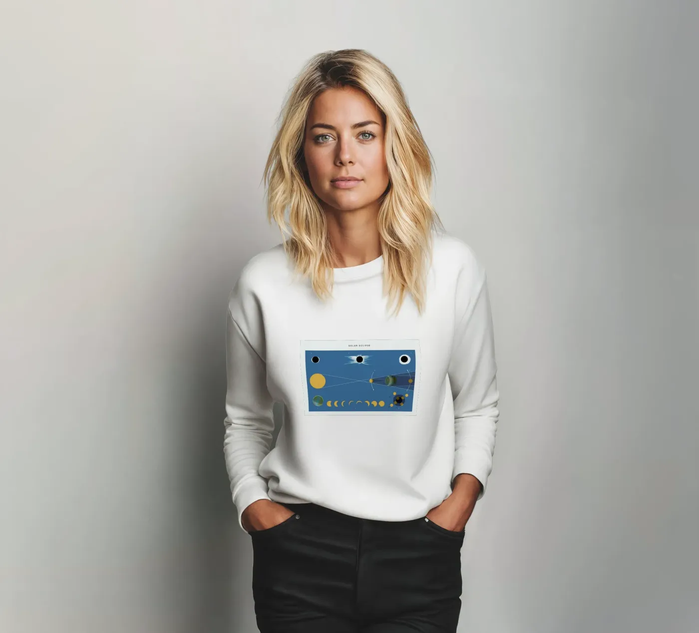 Solar Eclipse sweatshirt van Astër