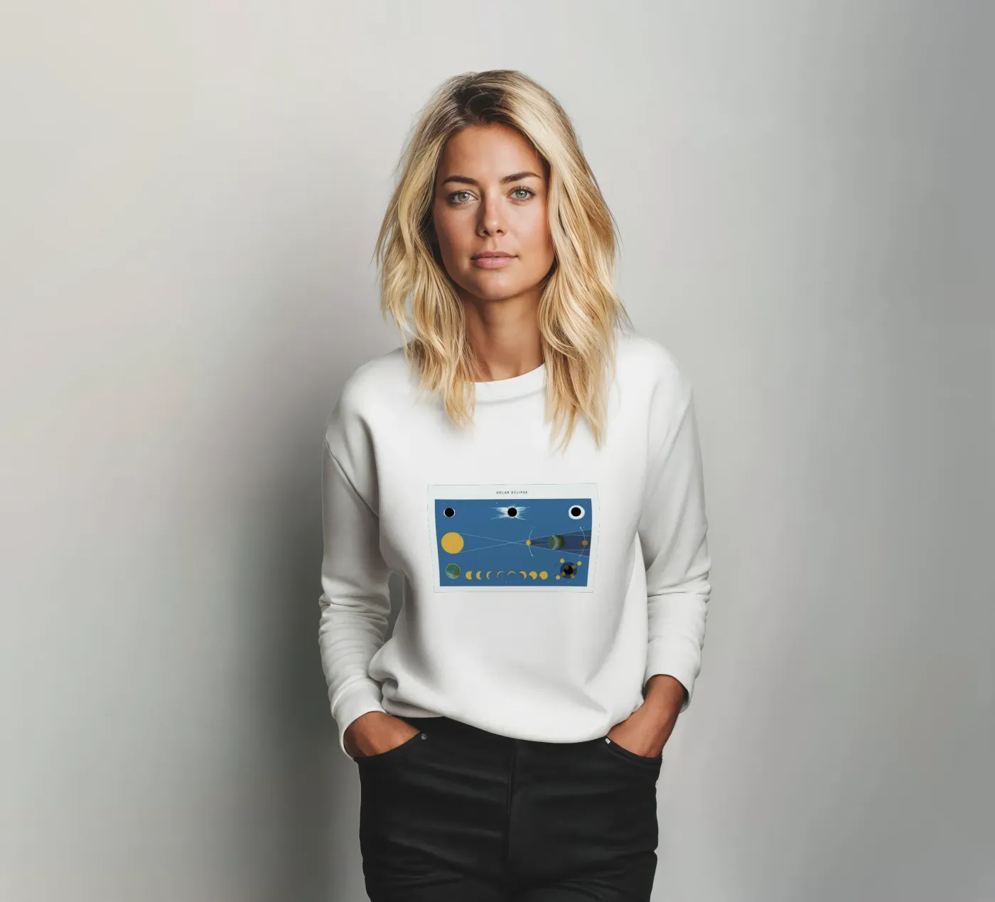 Solar Eclipse sweatshirt by Astër