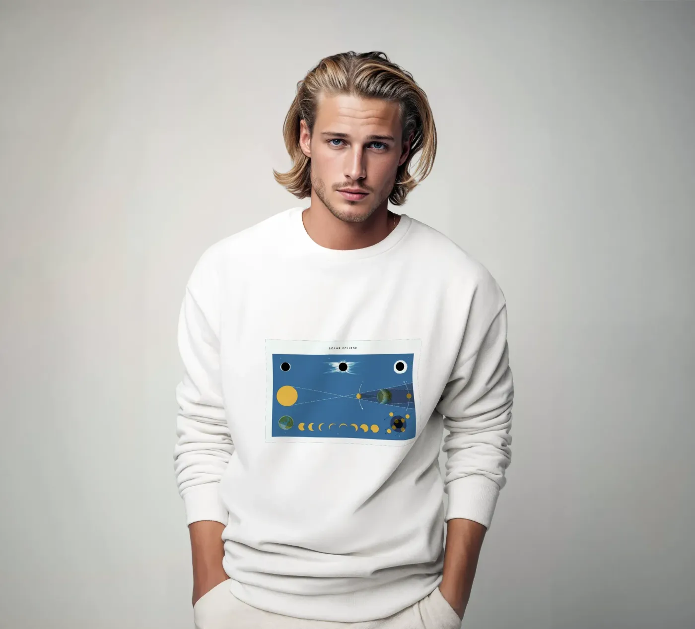 Solar Eclipse sweatshirt van Astër
