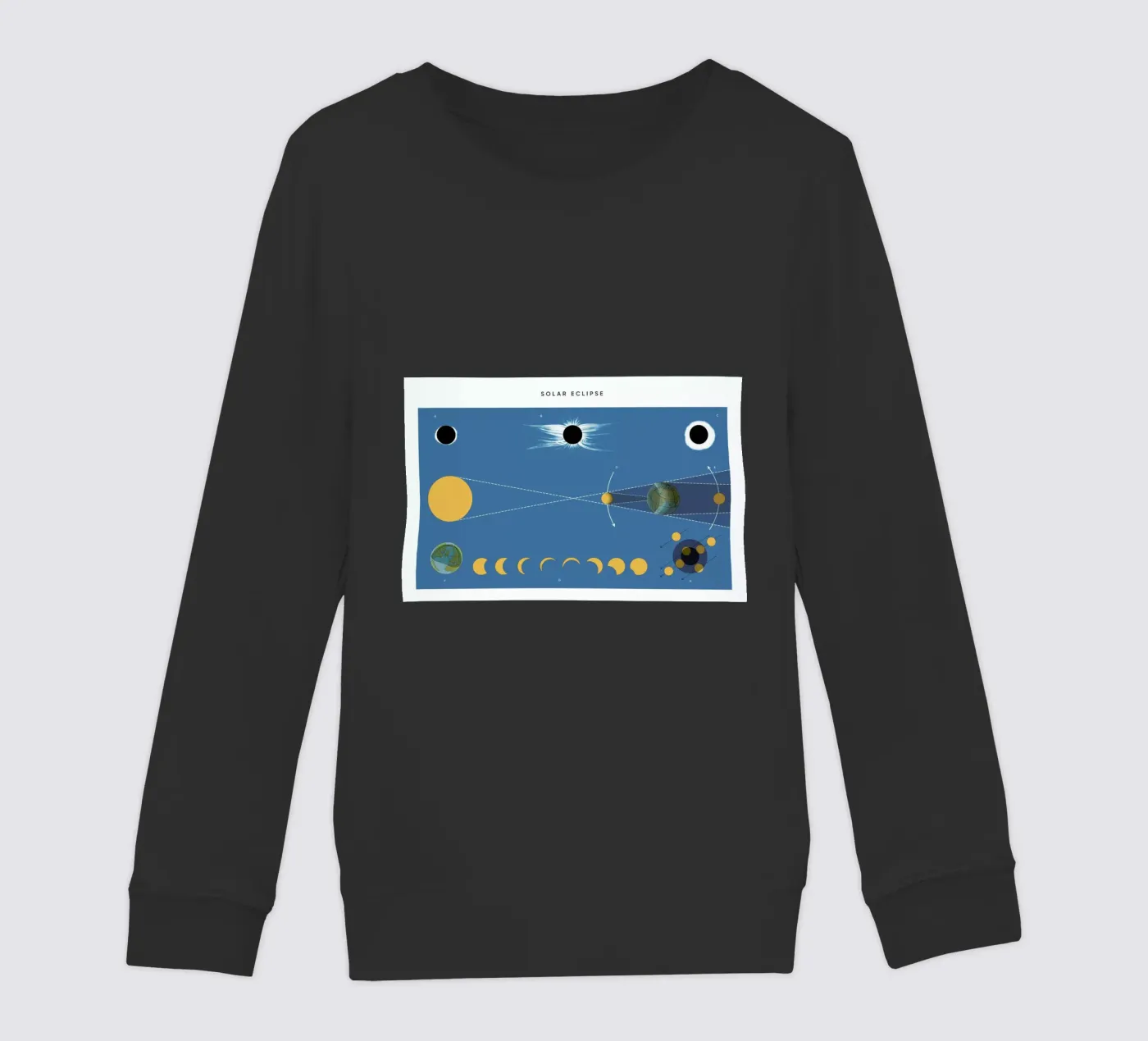 Solar Eclipse kinder sweatshirt van Astër
