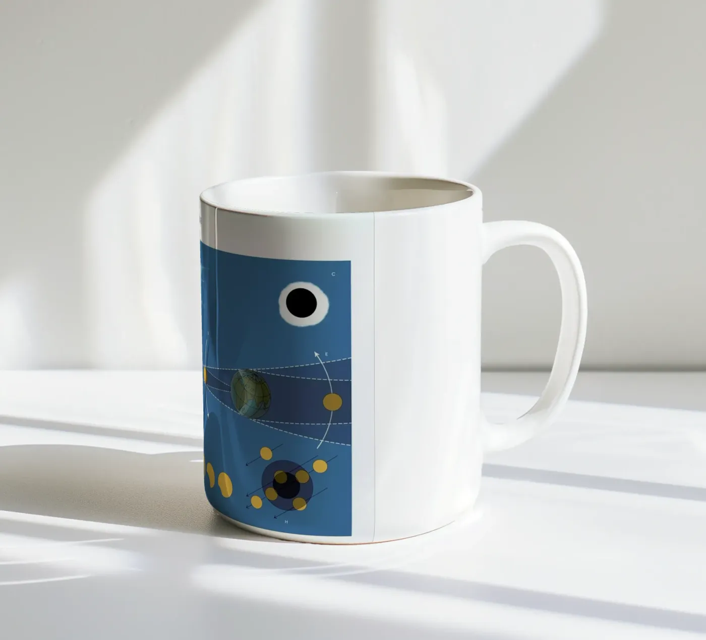 Solar Eclipse Keramik Tasse von Astër