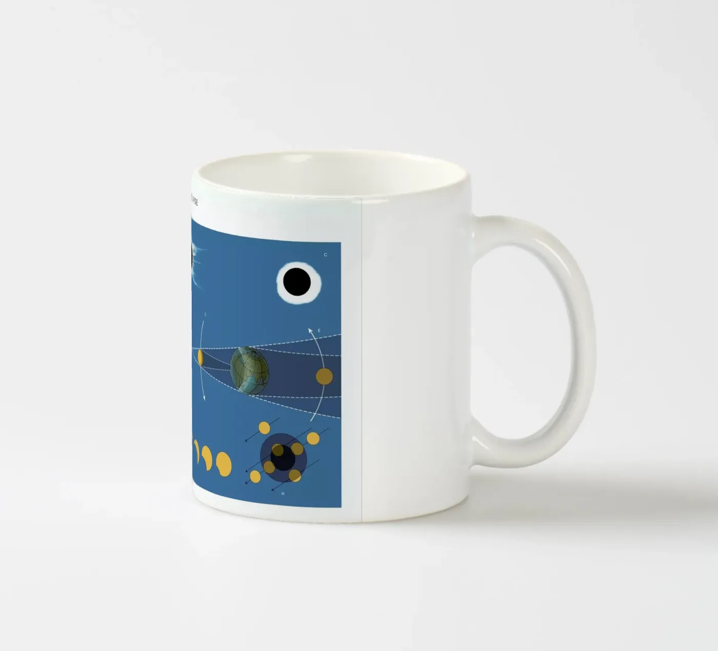 Solar Eclipse Keramik Tasse von Astër