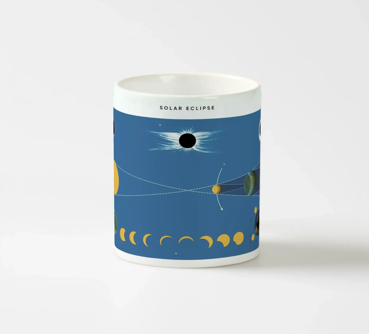 Solar Eclipse Keramik Tasse von Astër