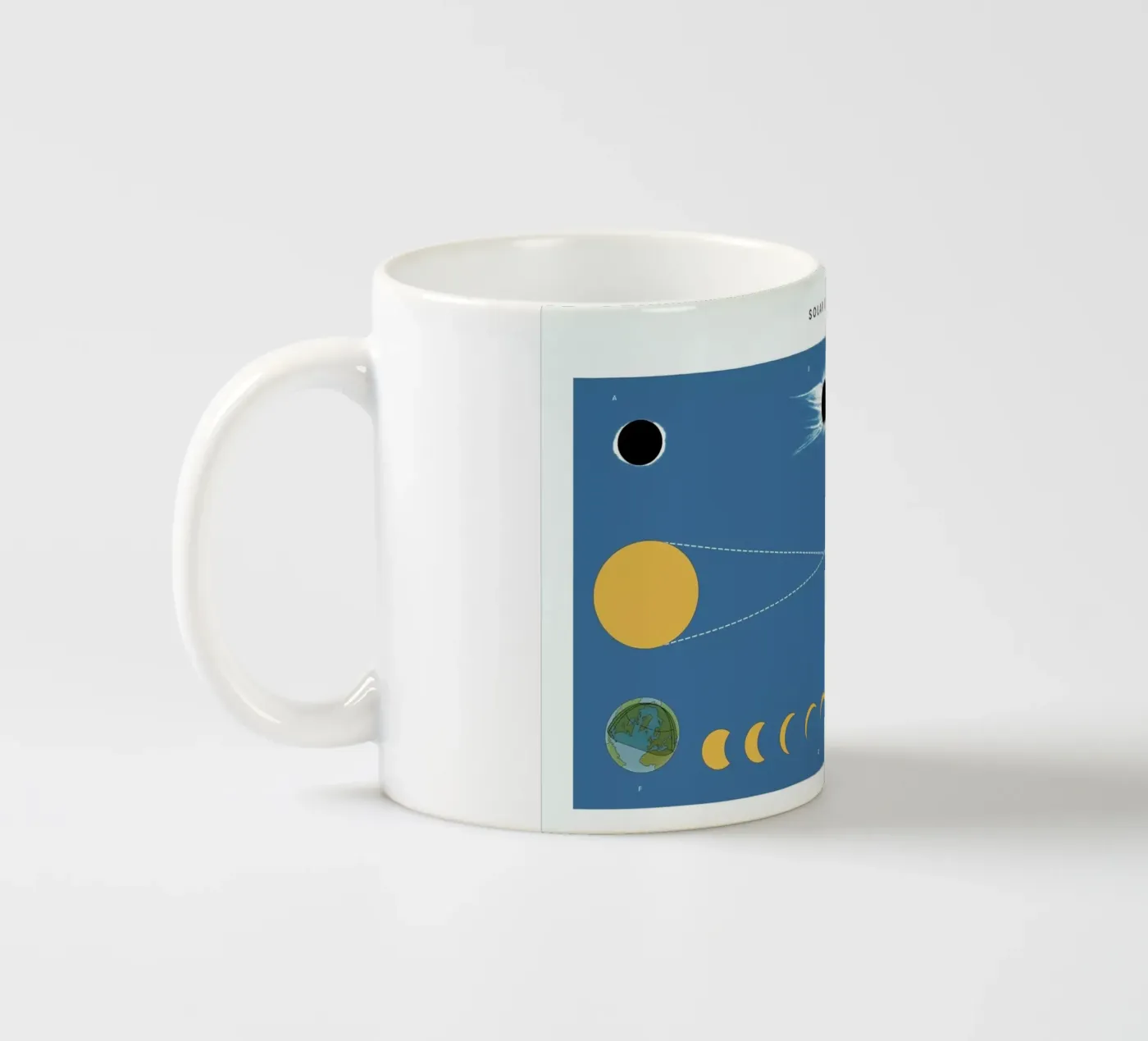 Solar Eclipse Keramik Tasse von Astër