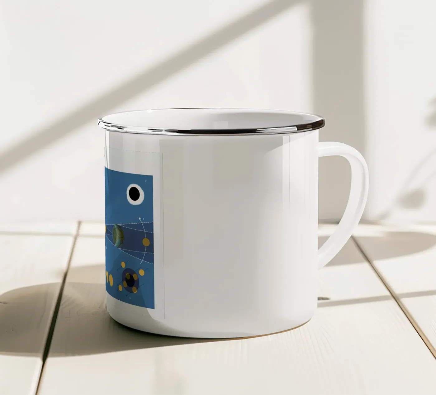 Solar Eclipse enamel mug by Astër