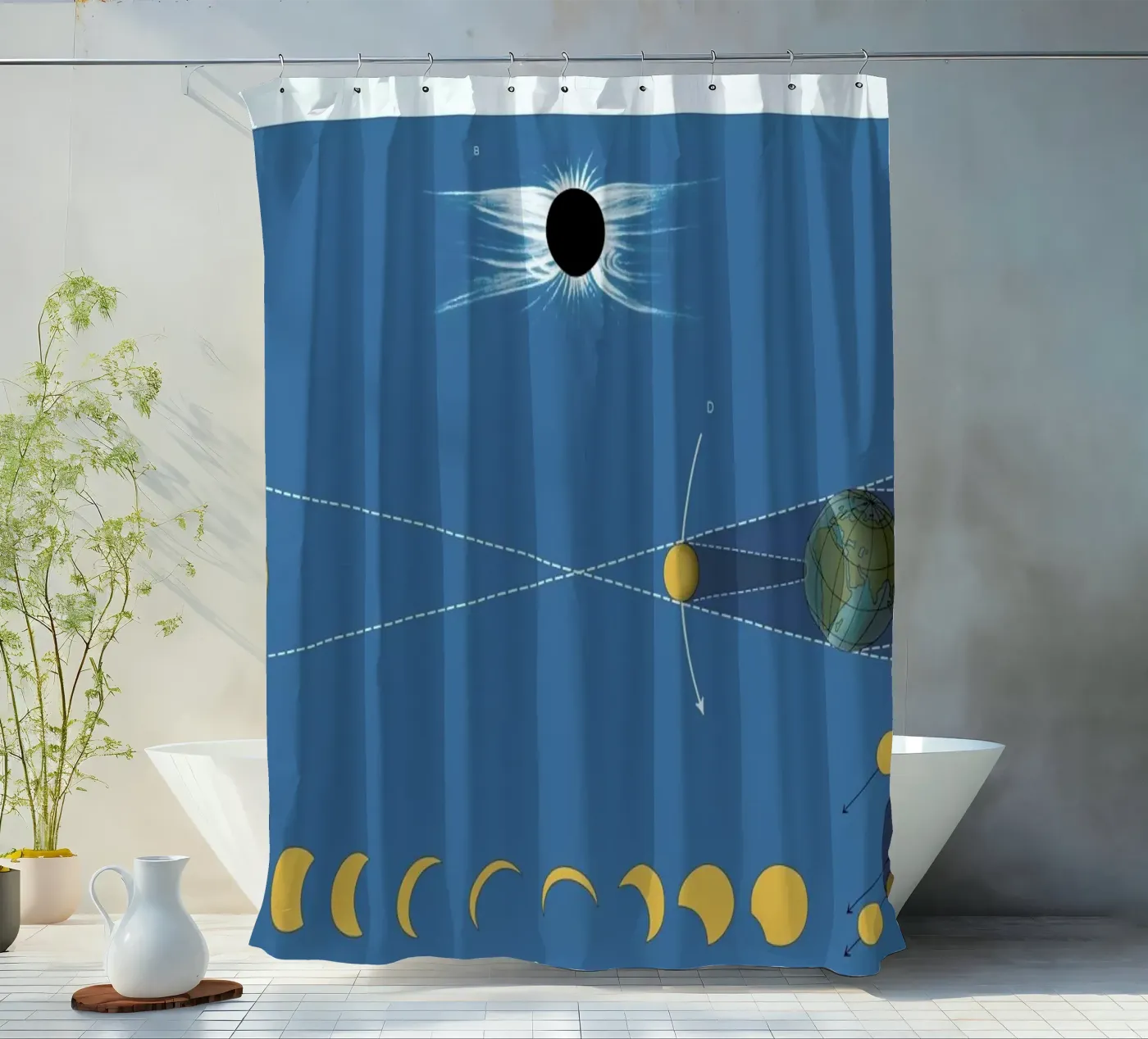 Solar Eclipse Duschvorhang von Astër