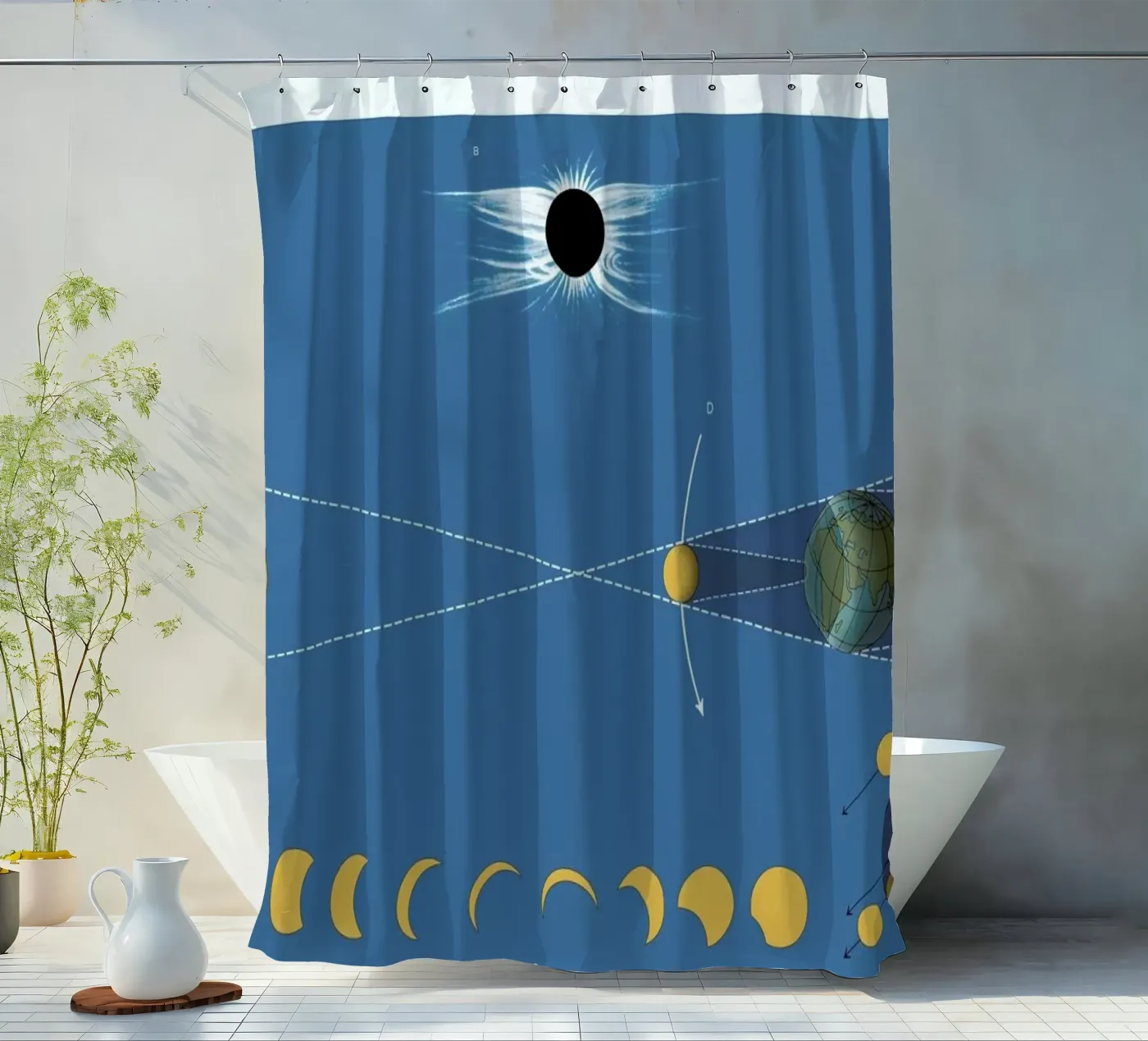 Solar Eclipse Duschvorhang von Astër