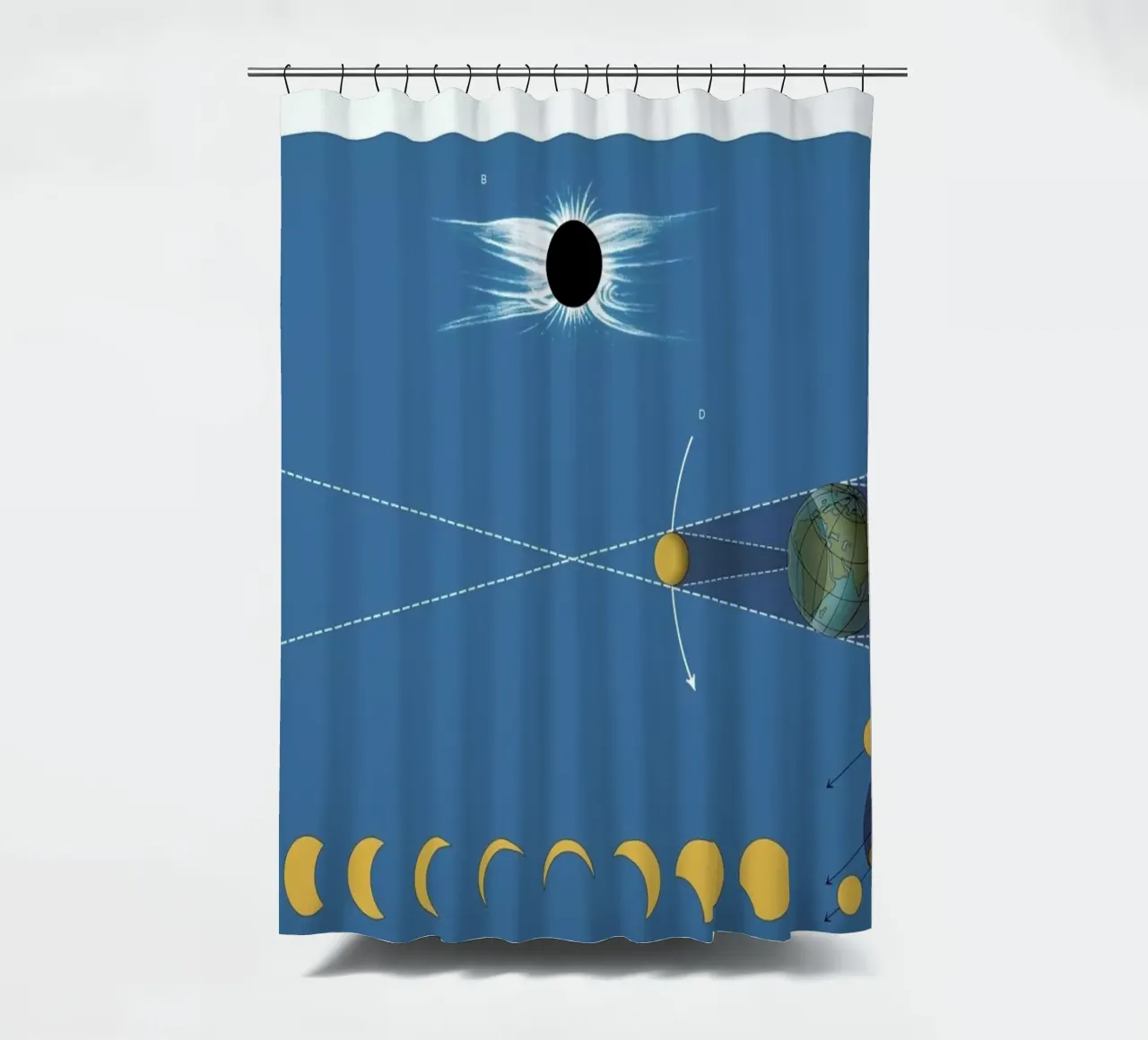 Solar Eclipse douchegordijn van Astër