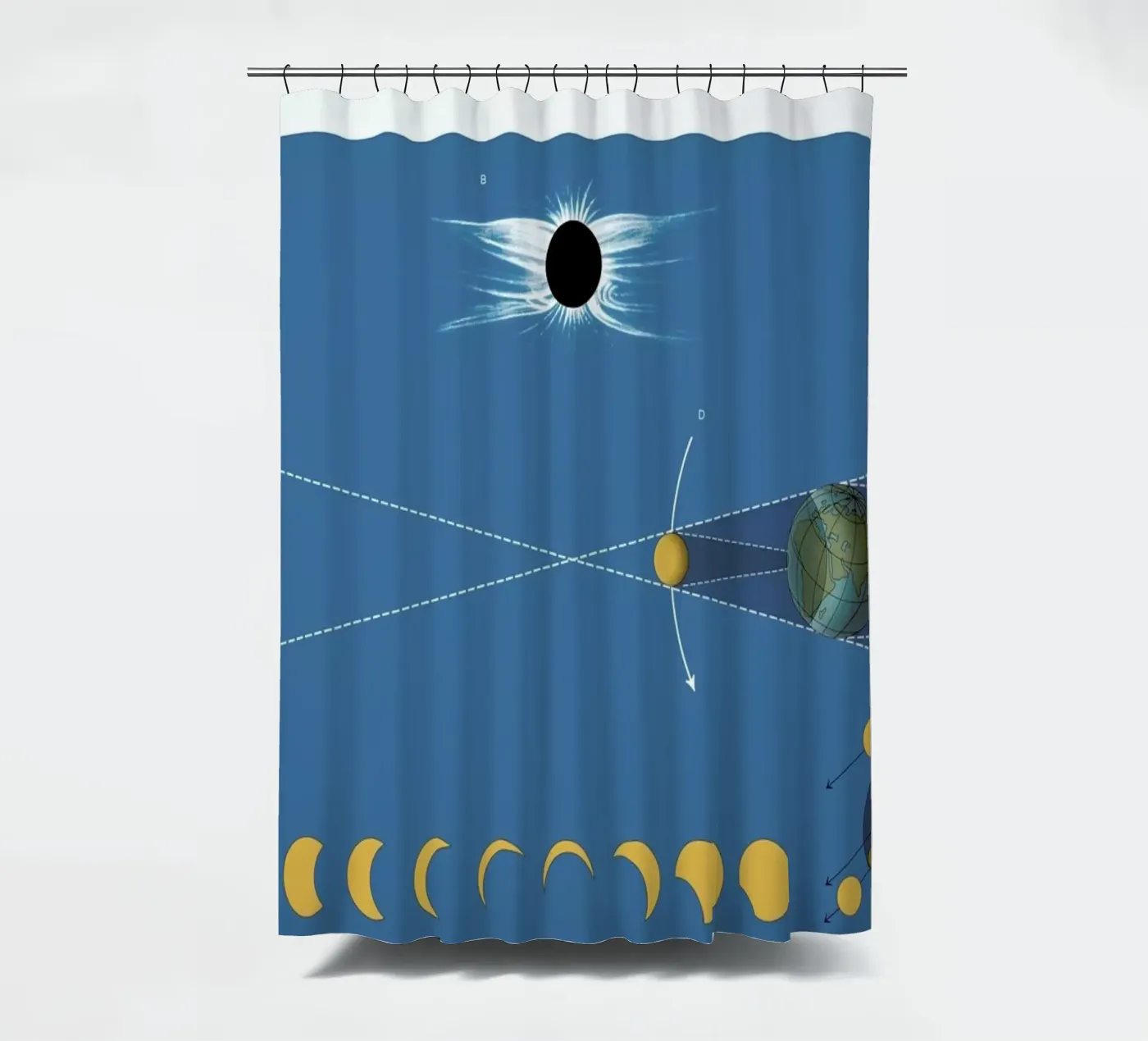 Solar Eclipse Duschvorhang von Astër