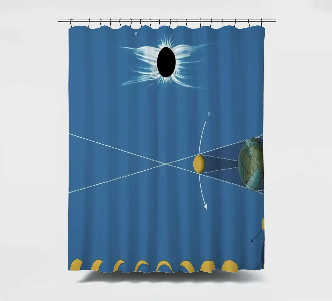 Solar Eclipse Duschvorhang von Astër