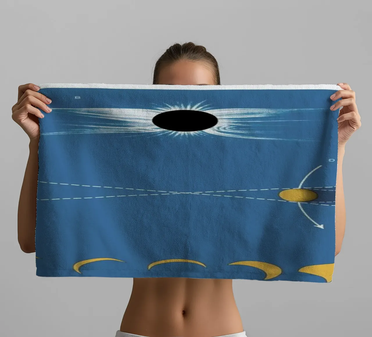 Solar Eclipse towel by Astër