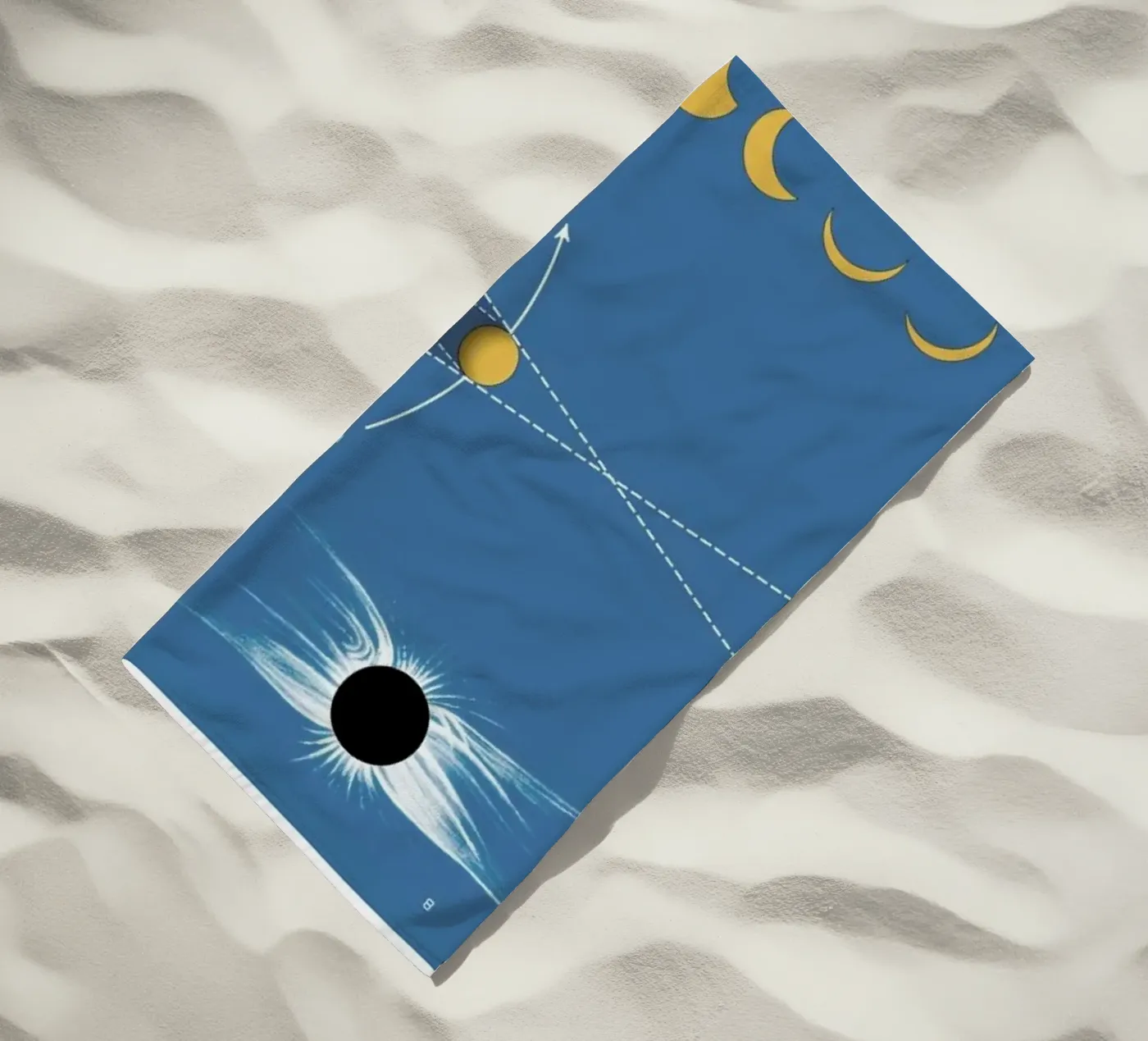 Solar Eclipse beach towel by Astër