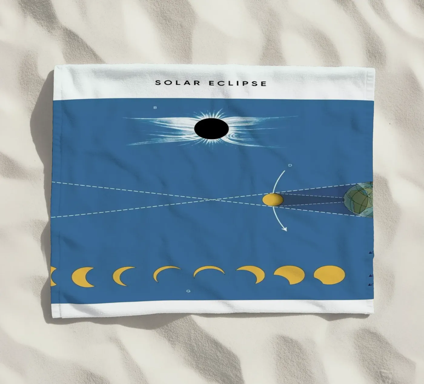 Solar Eclipse Strandtuch von Astër