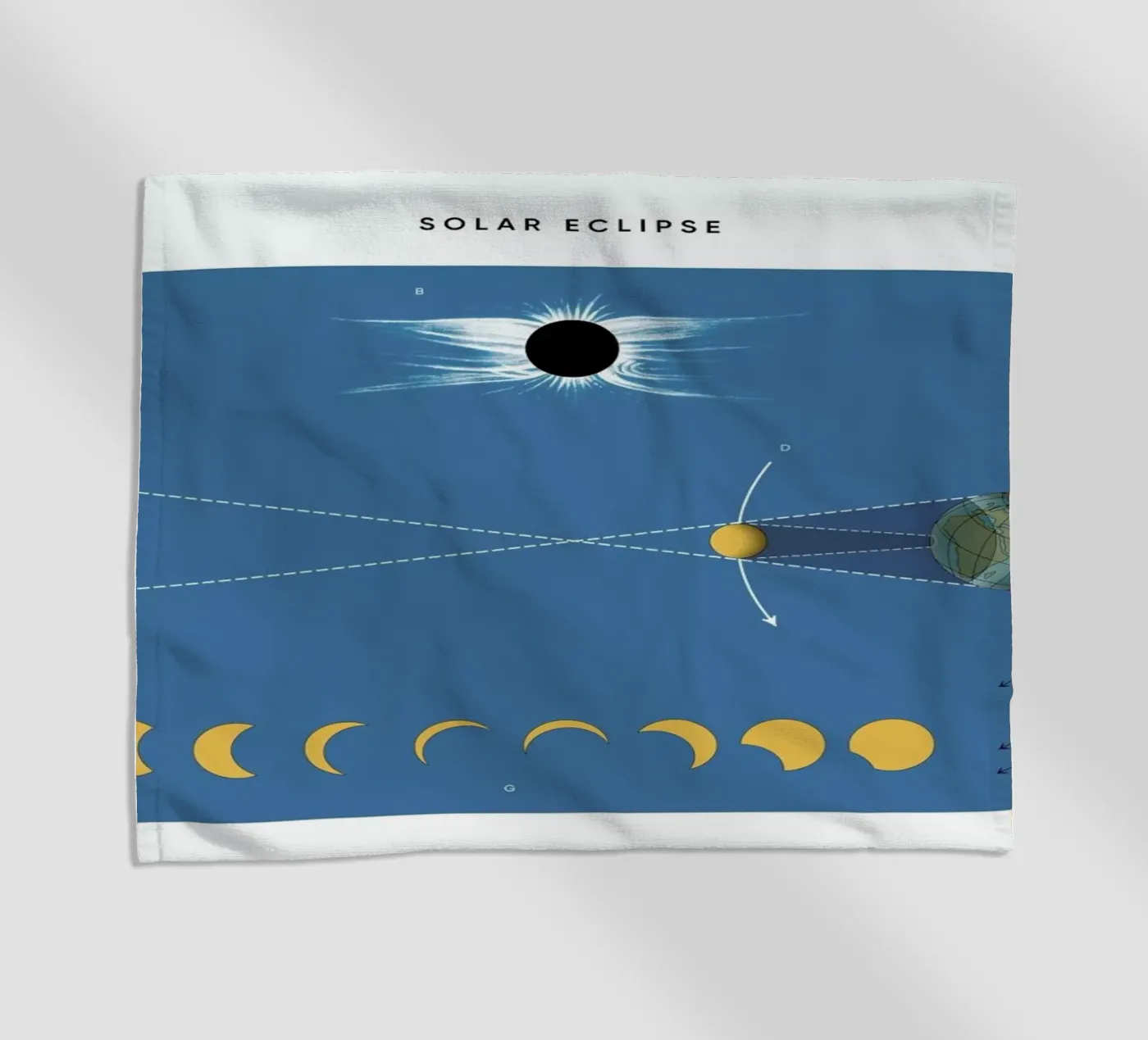 Solar Eclipse beach towel by Astër