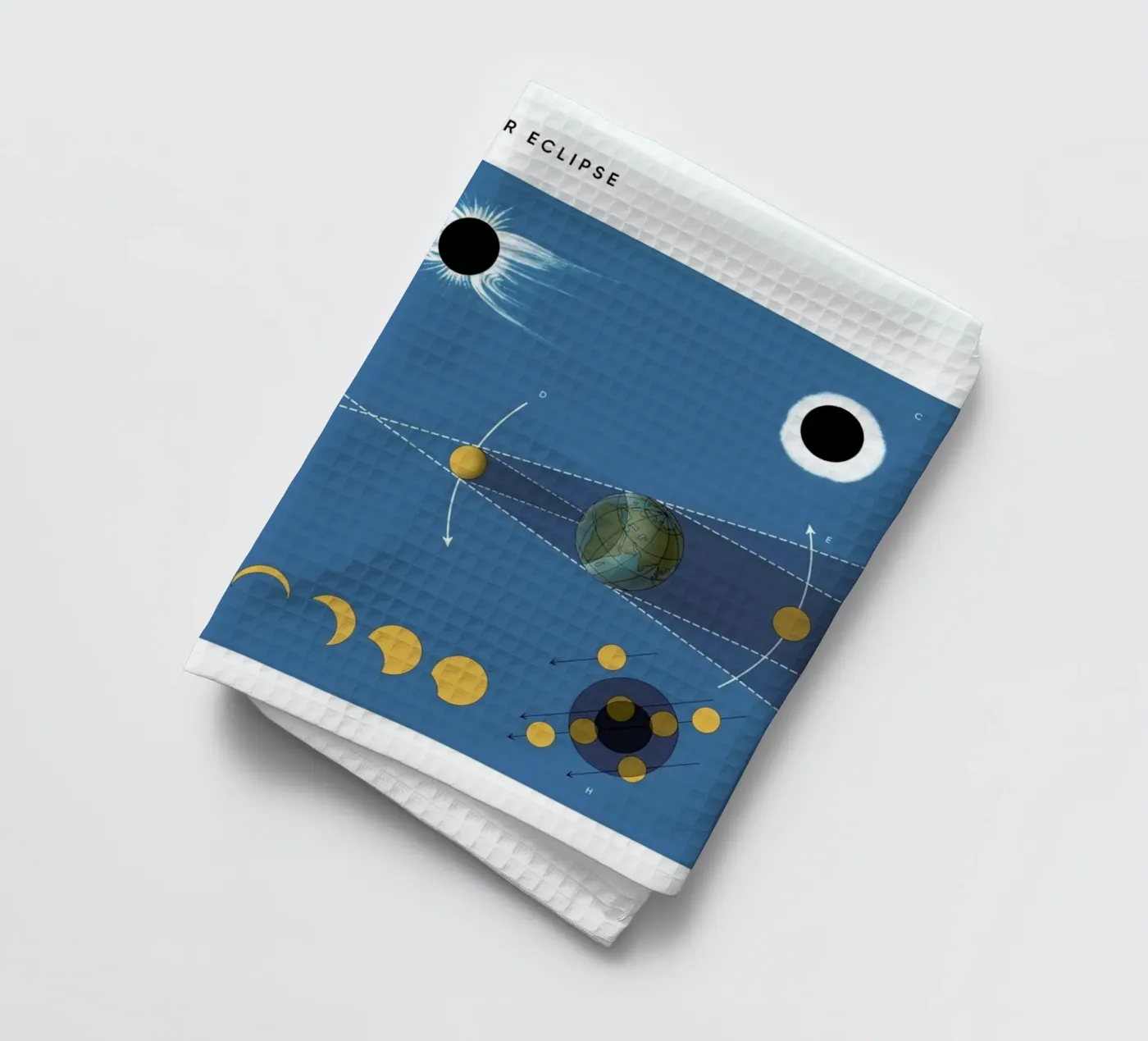 Solar Eclipse Geschirrtuch von Astër