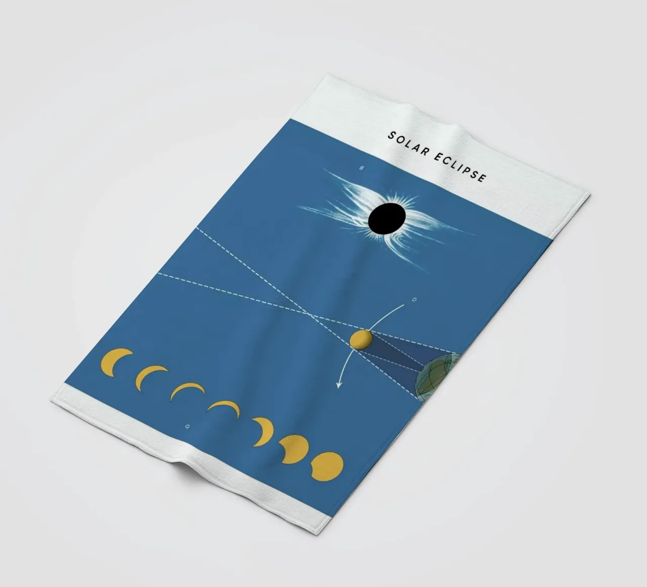 Solar Eclipse Fleecedecke von Astër