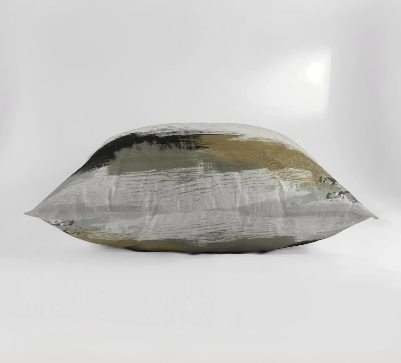 Modern abstract artwork with brush strokes cuscino da Imaginative