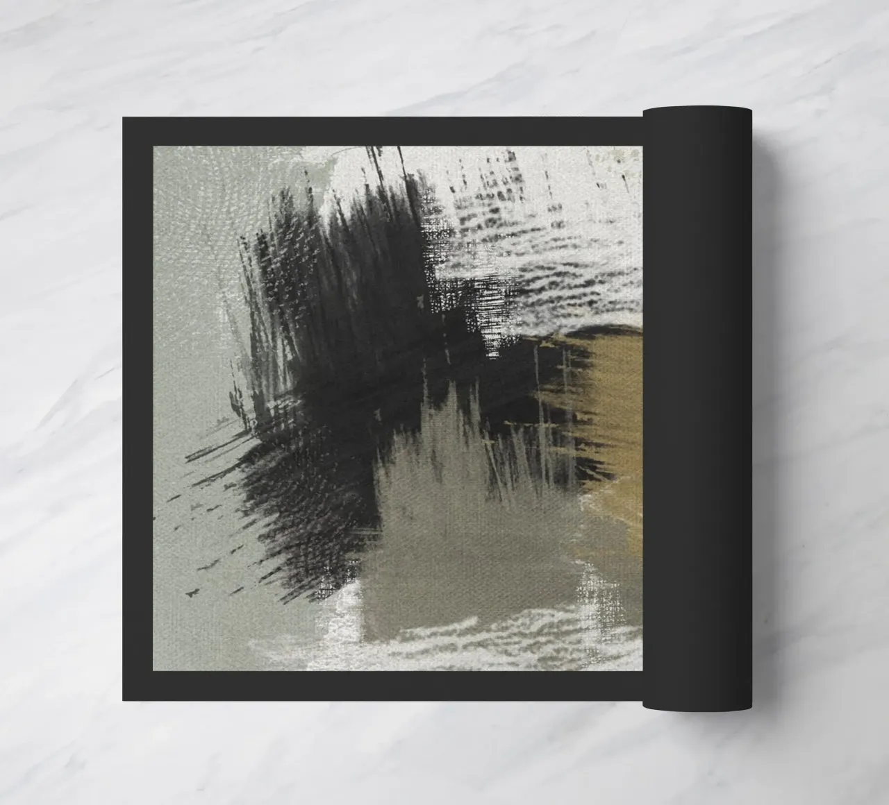 Modern abstract artwork with brush strokes zerbino da Imaginative