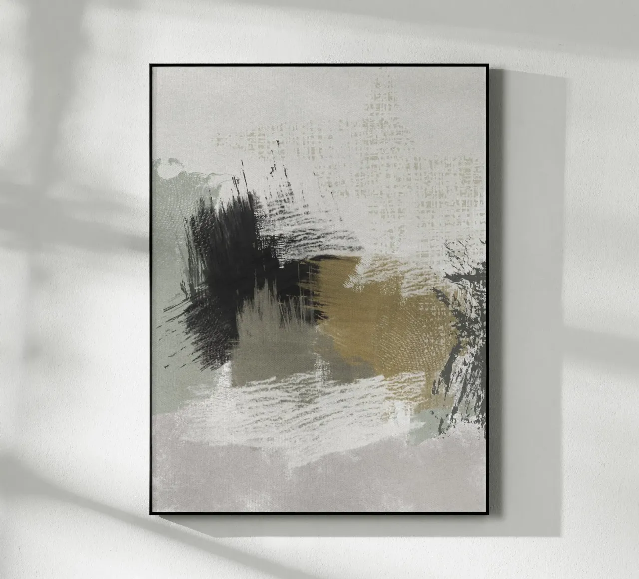 Modern abstract artwork with brush strokes plexiglass da Imaginative