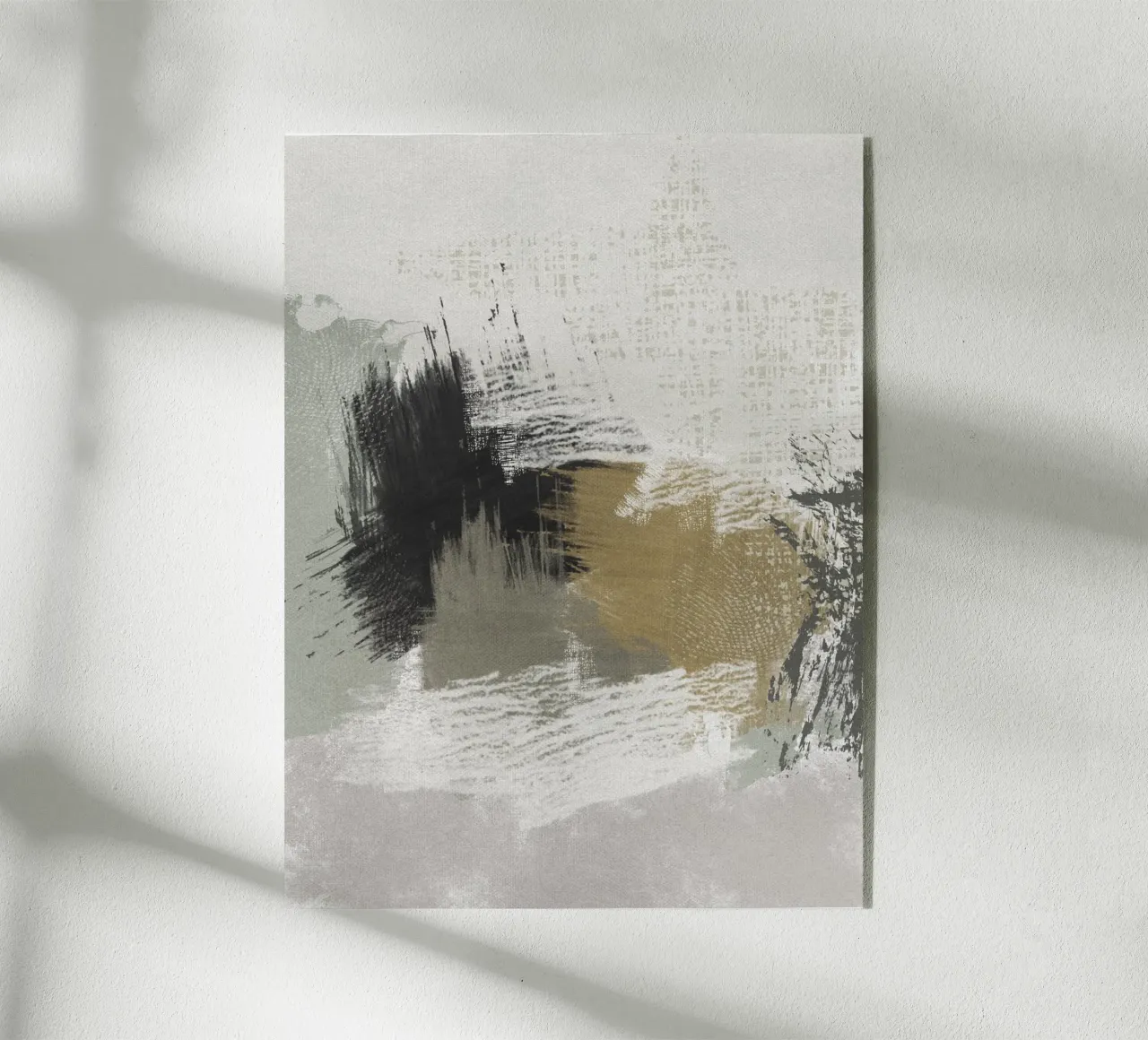 Modern abstract artwork with brush strokes plexiglass da Imaginative