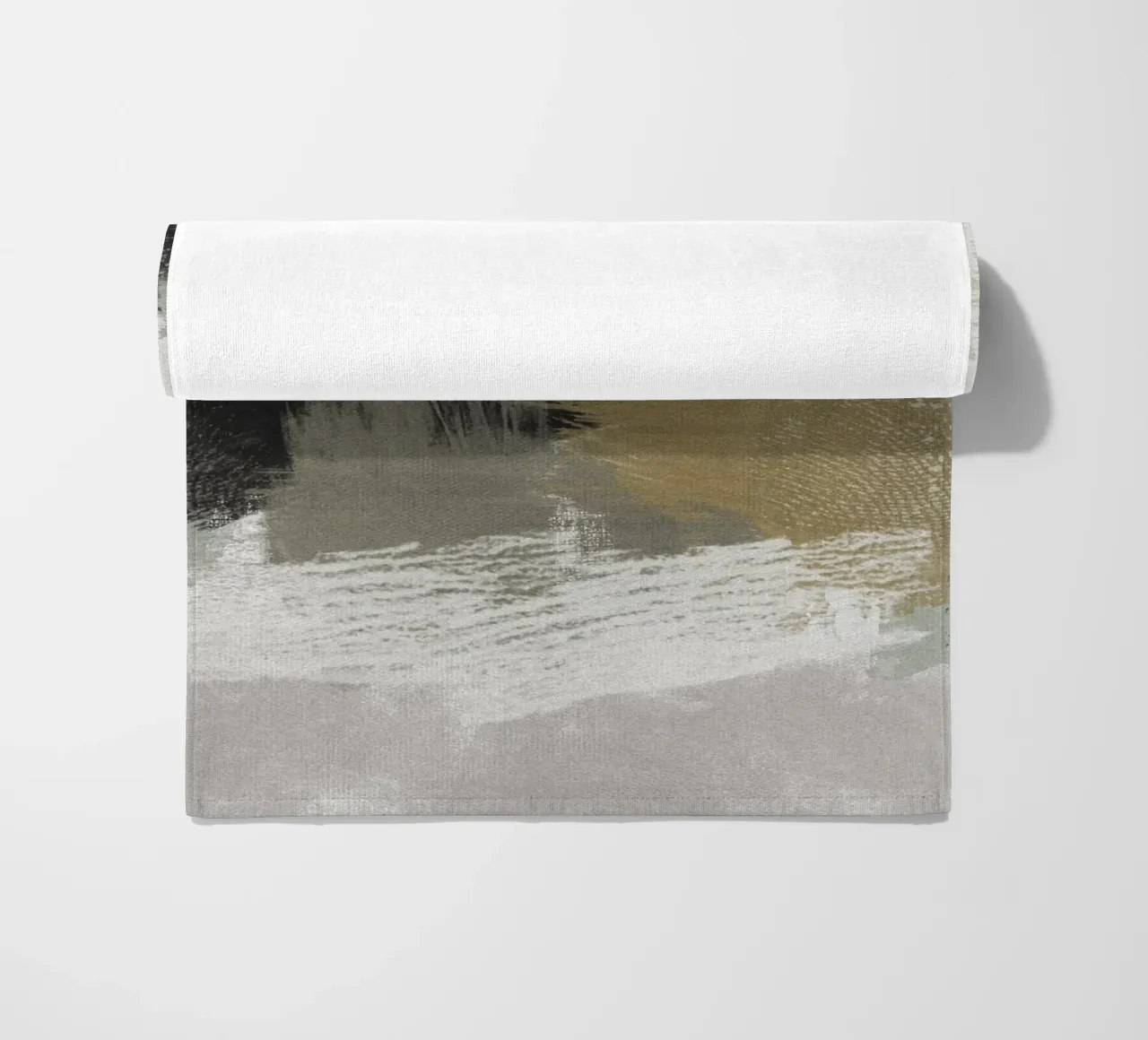 Modern abstract artwork with brush strokes telo mare da Imaginative