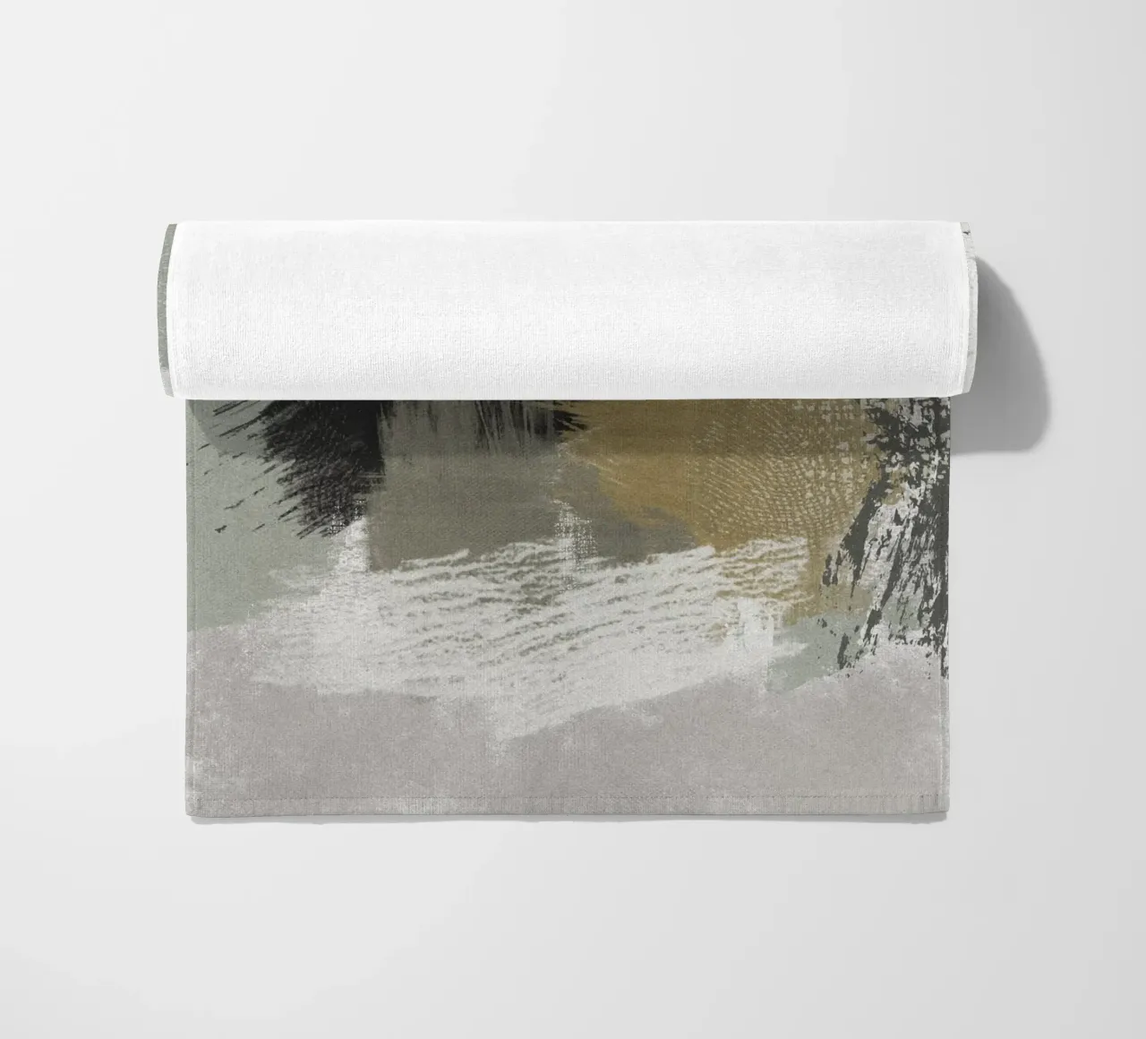 Modern abstract artwork with brush strokes telo mare da Imaginative