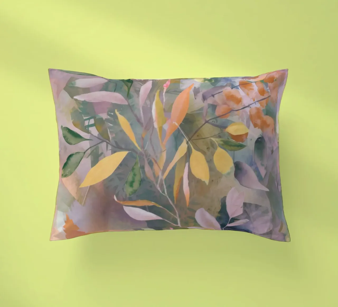 Autumnal Leaf Tapestry decorative cushion by Dream Spectrum