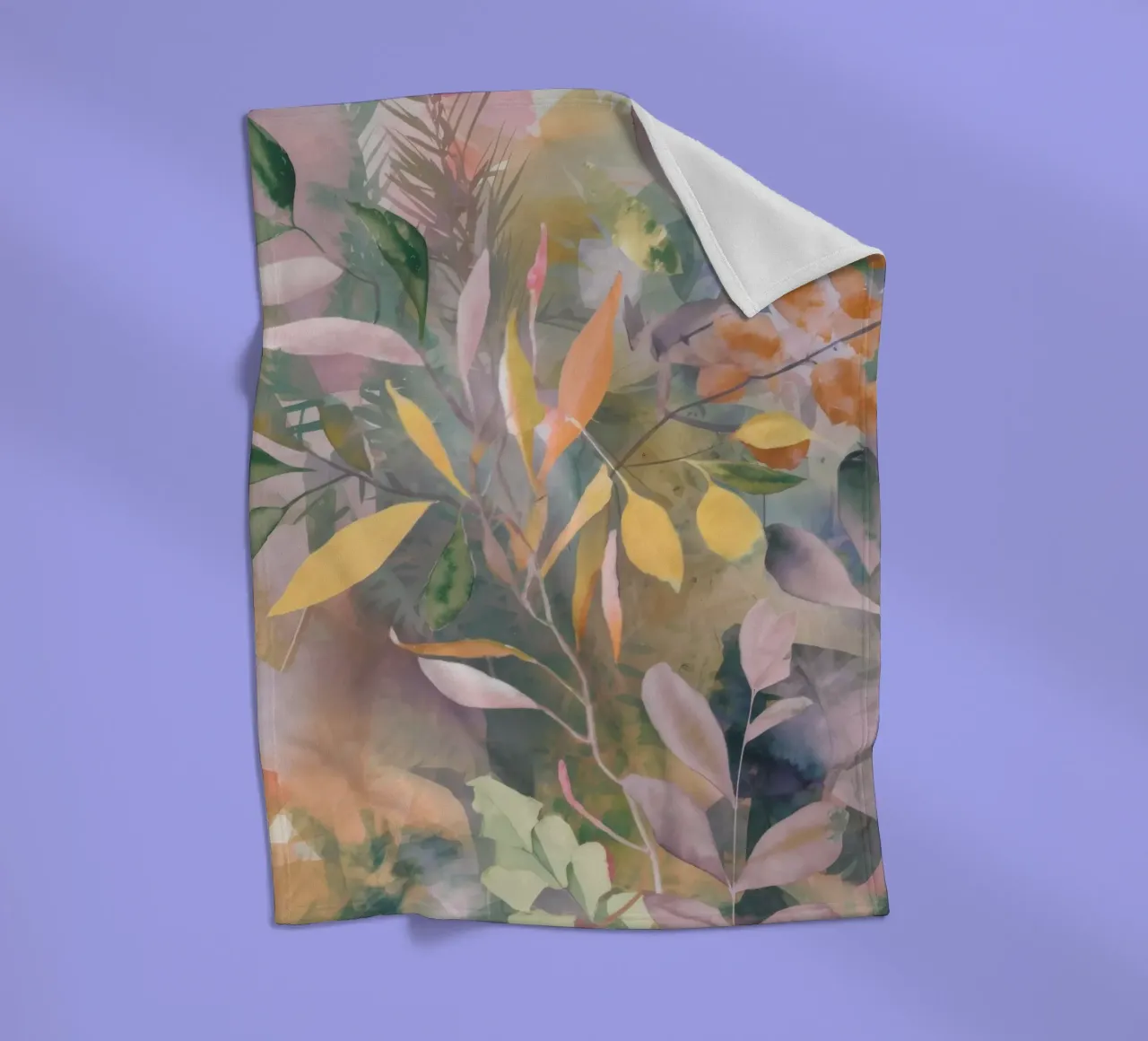 Herfstig blad wandkleed fleecedeken van Dream Spectrum