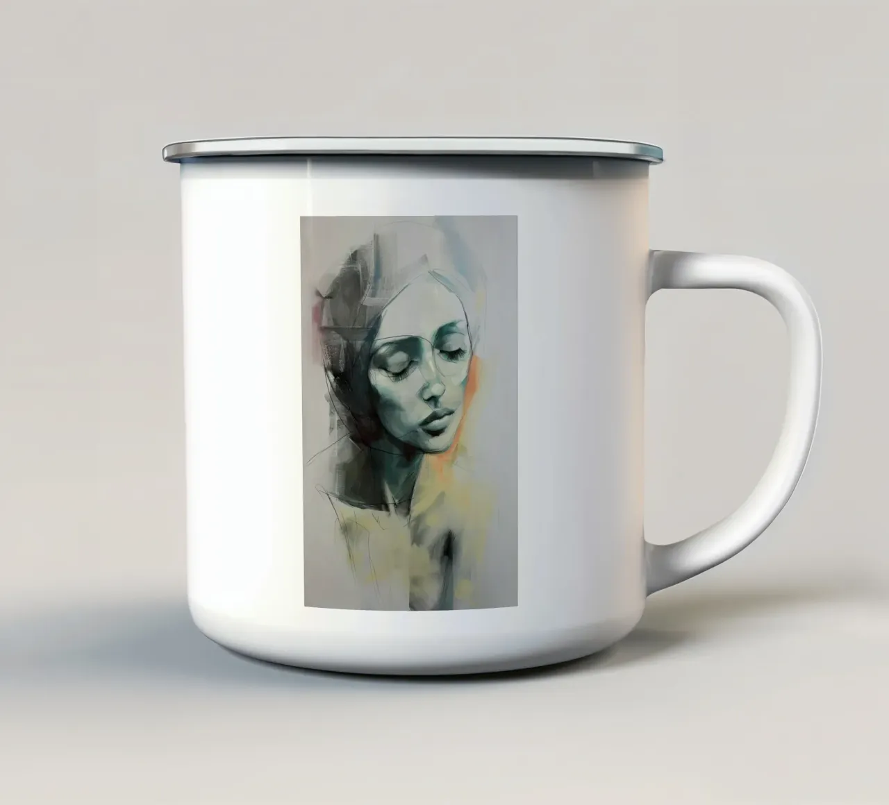 Arte da parete di Imagine tazza in smalto da Imagine