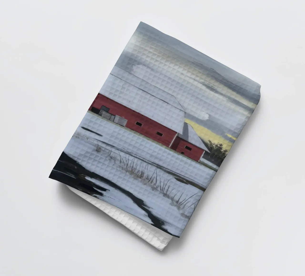Entfernte rote Scheune Geschirrtuch von Silk Palette