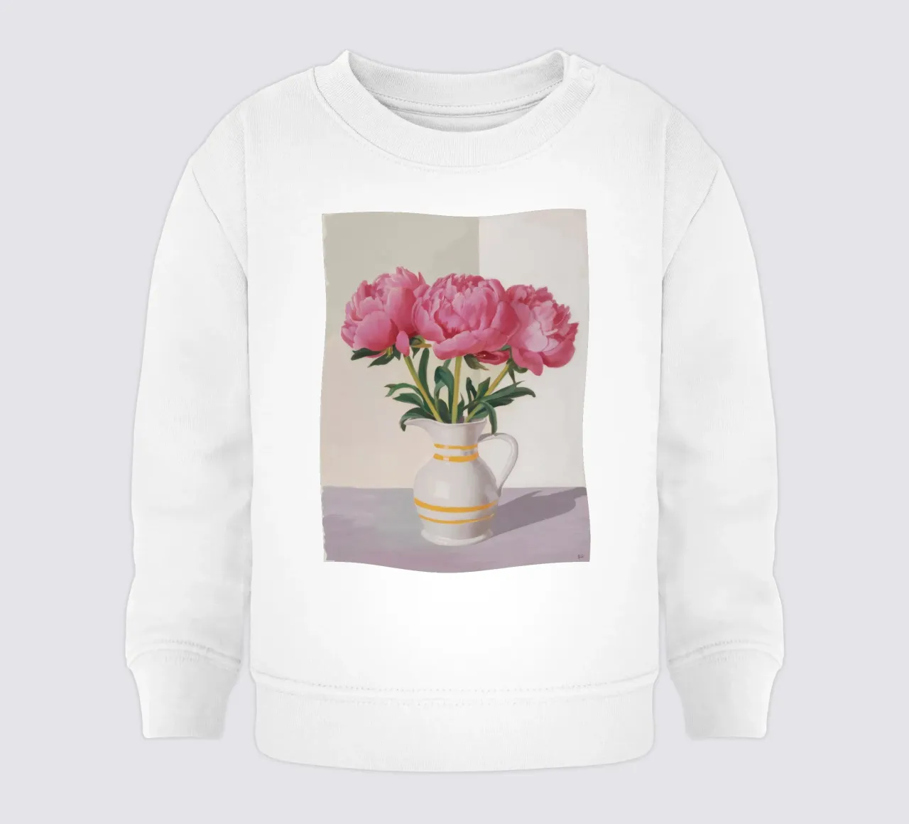 Peony Blush Stillness felpa neonato da Opal Strokes