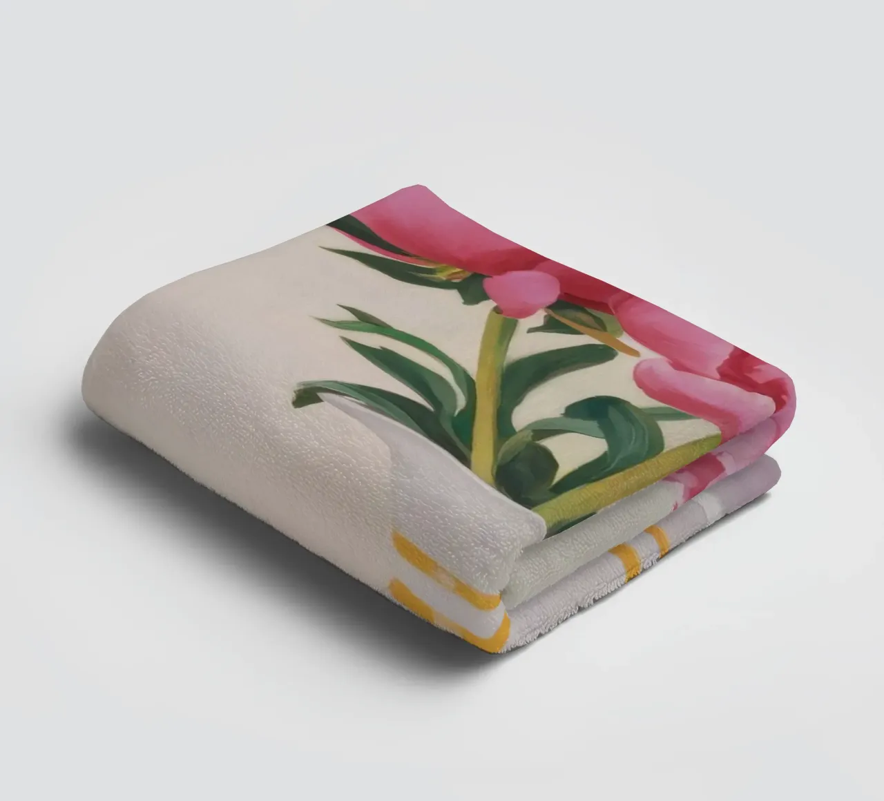 Peony Blush Stillness asciugamano da bagno da Opal Strokes