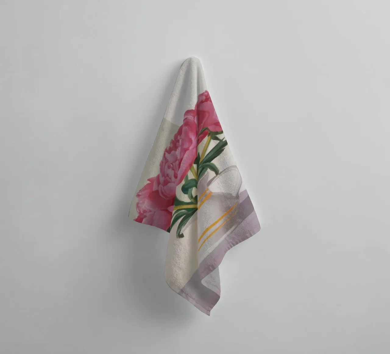Peony Blush Stillness asciugamano da bagno da Opal Strokes