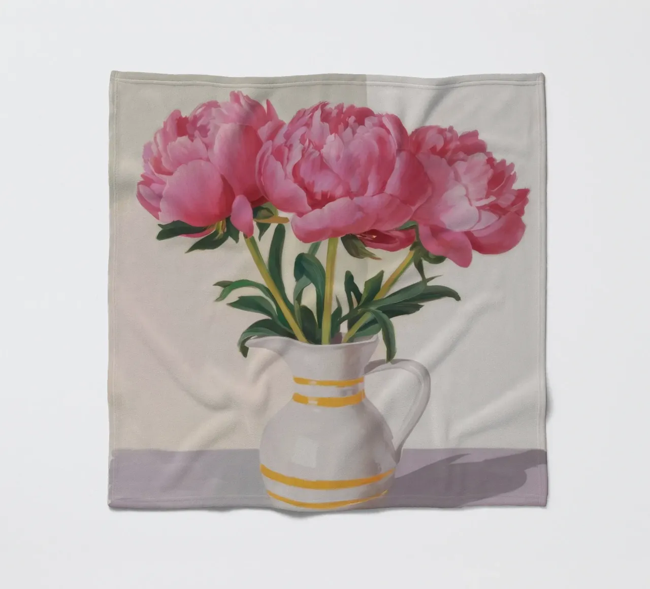Peony Blush Stillness coperta in pile da Opal Strokes