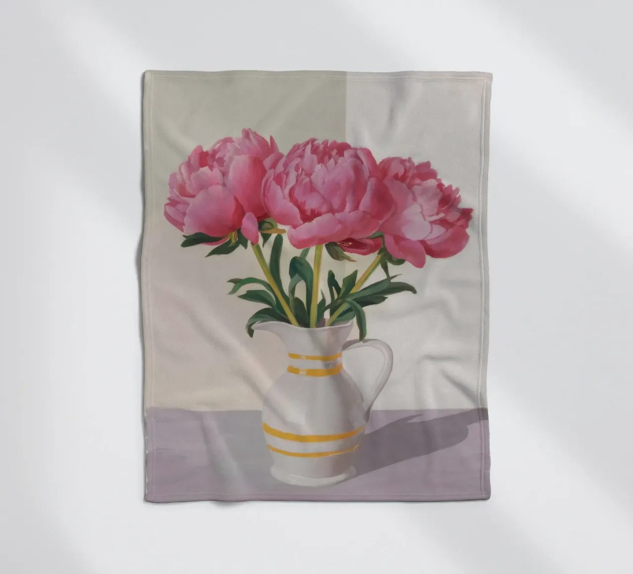 Peony Blush Stillness coperta in pile da Opal Strokes