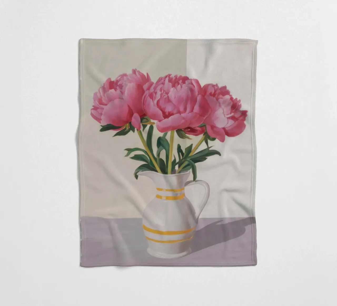 Peony Blush Stillness coperta in pile da Opal Strokes