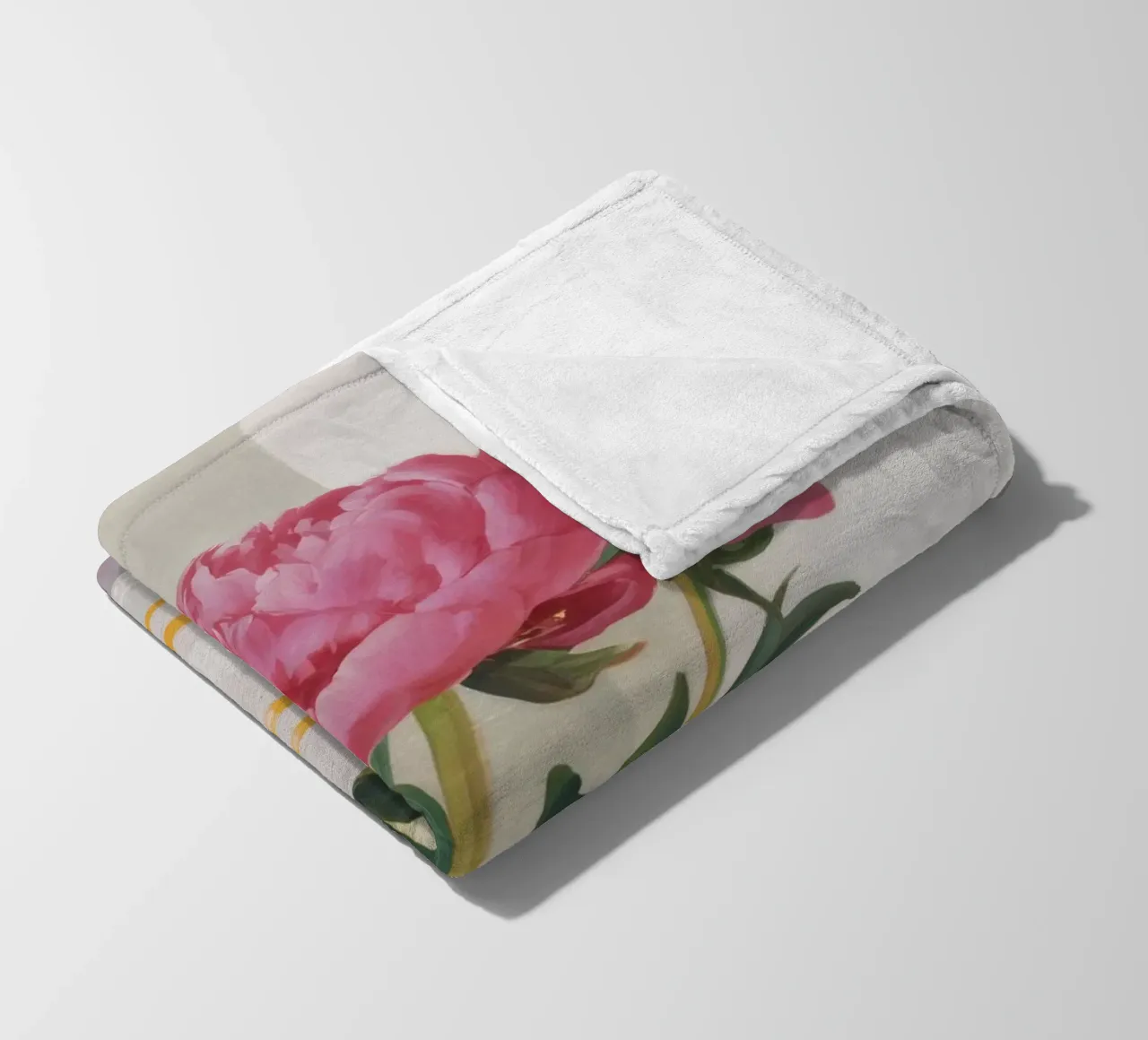 Peony Blush Stillness coperta in pile da Opal Strokes