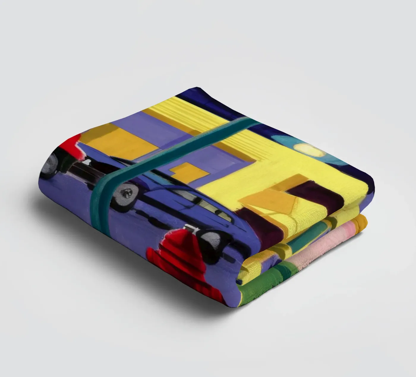 Red Fire Hydrant towel by Silk Palette