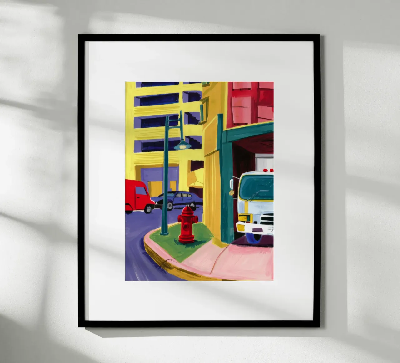 Red Fire Hydrant poster da Silk Palette