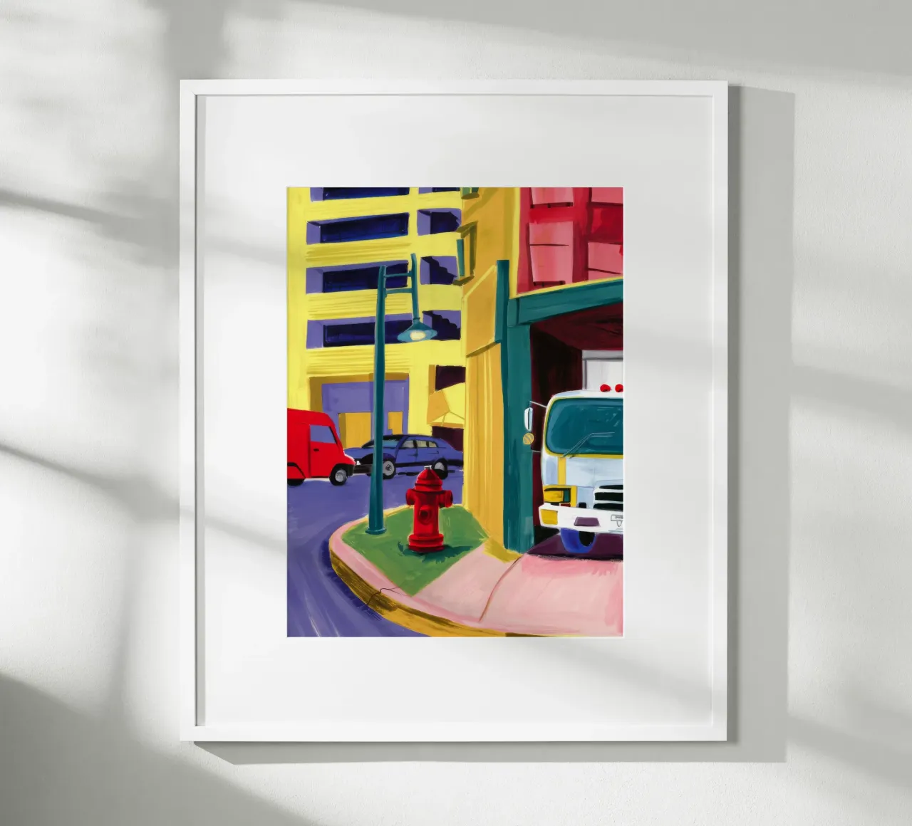 Red Fire Hydrant poster da Silk Palette