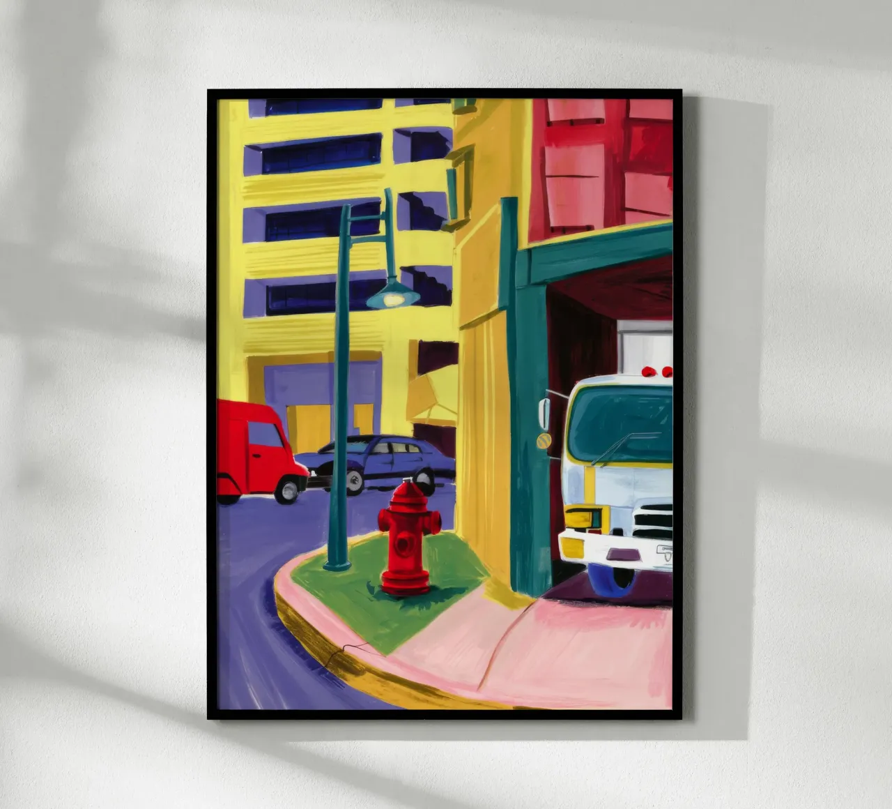 Red Fire Hydrant poster da Silk Palette