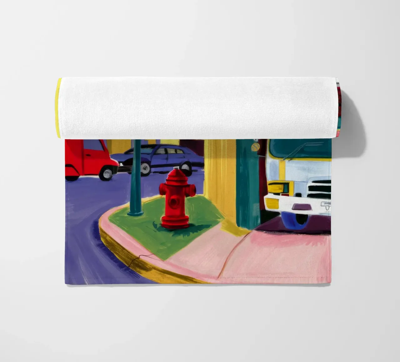 Idrante rosso telo mare da Silk Palette