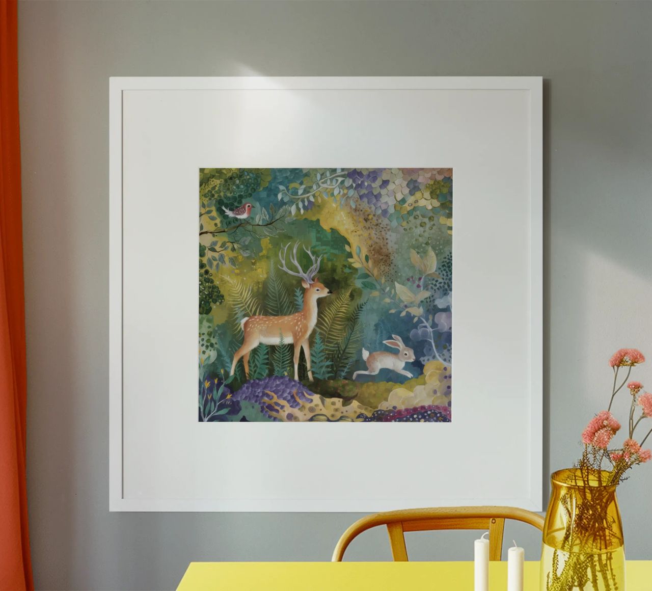 La danse douce de la forêt poster de Dream Spectrum