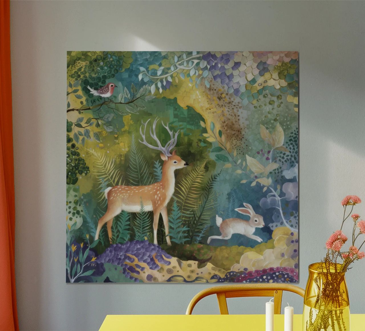 La danse douce de la forêt poster de Dream Spectrum