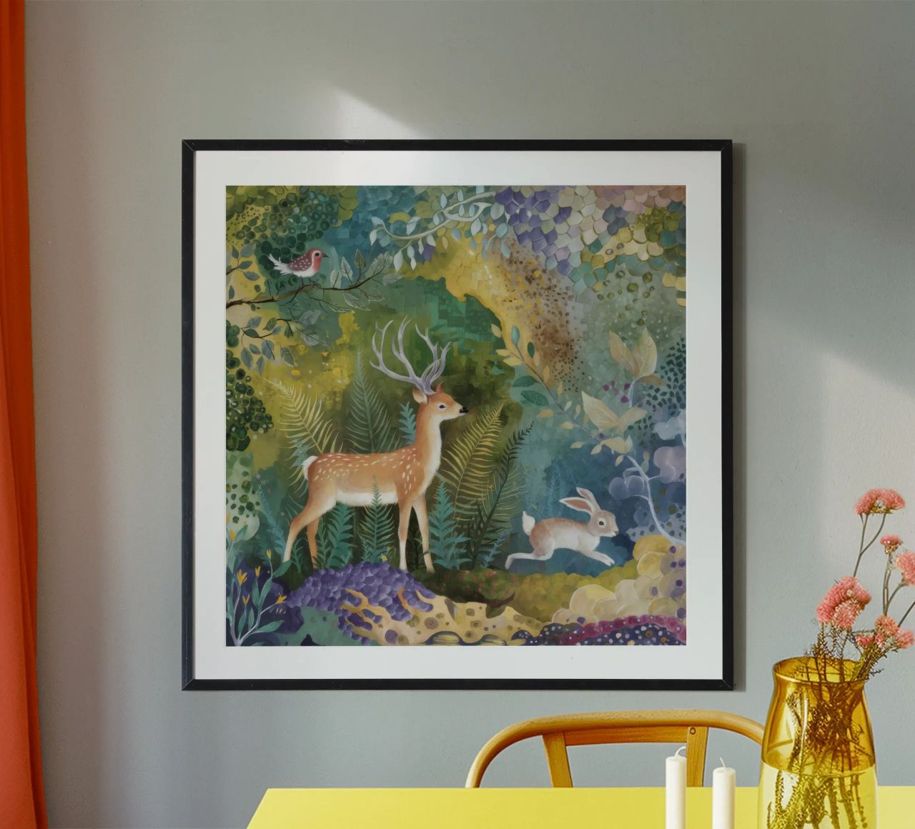 La danse douce de la forêt poster de Dream Spectrum