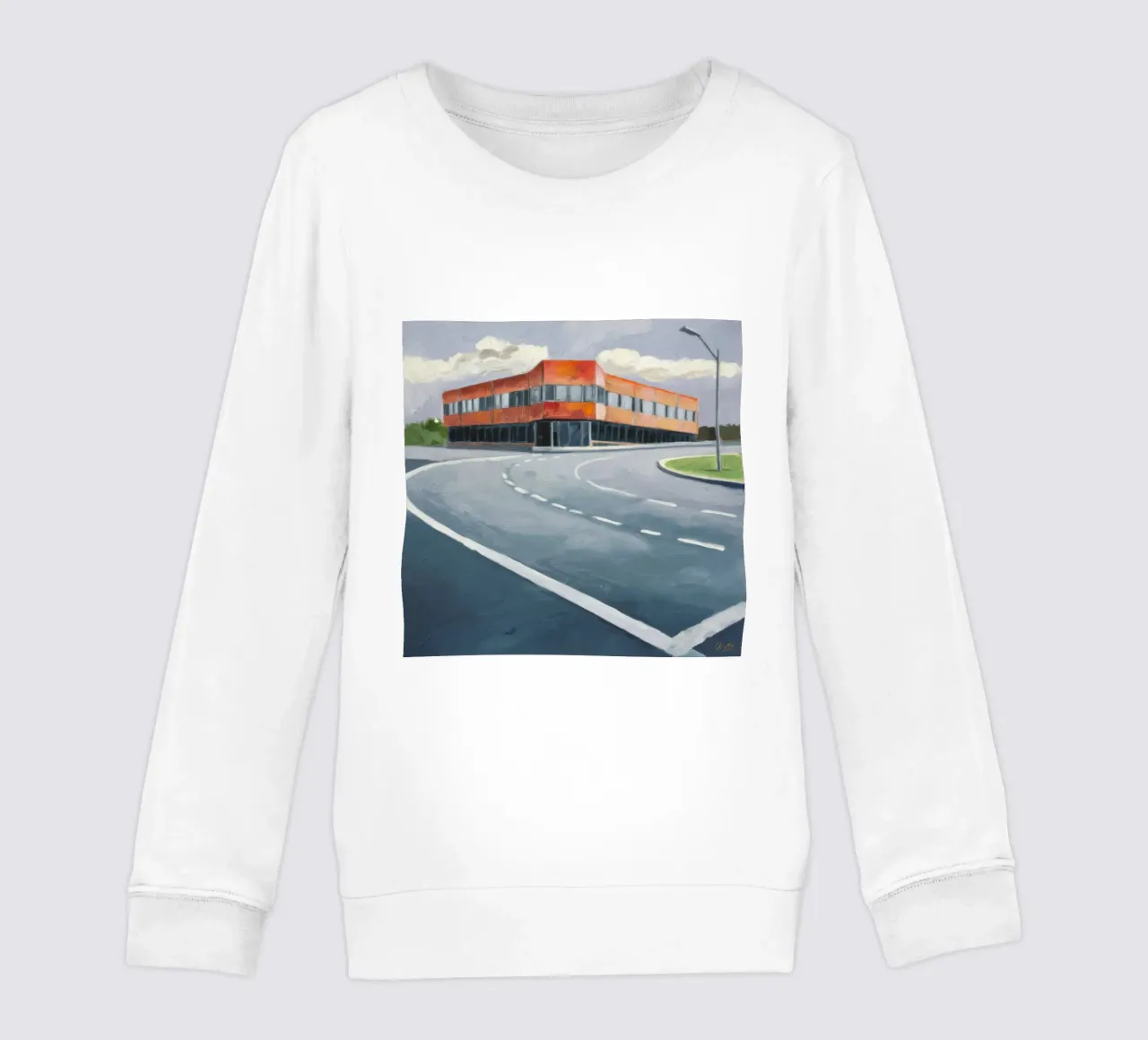 Curva arancione modernista felpa bambino da Opal Strokes